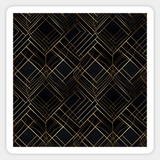 Golden Lattice: Luxurious Linearity in Gold Sticker